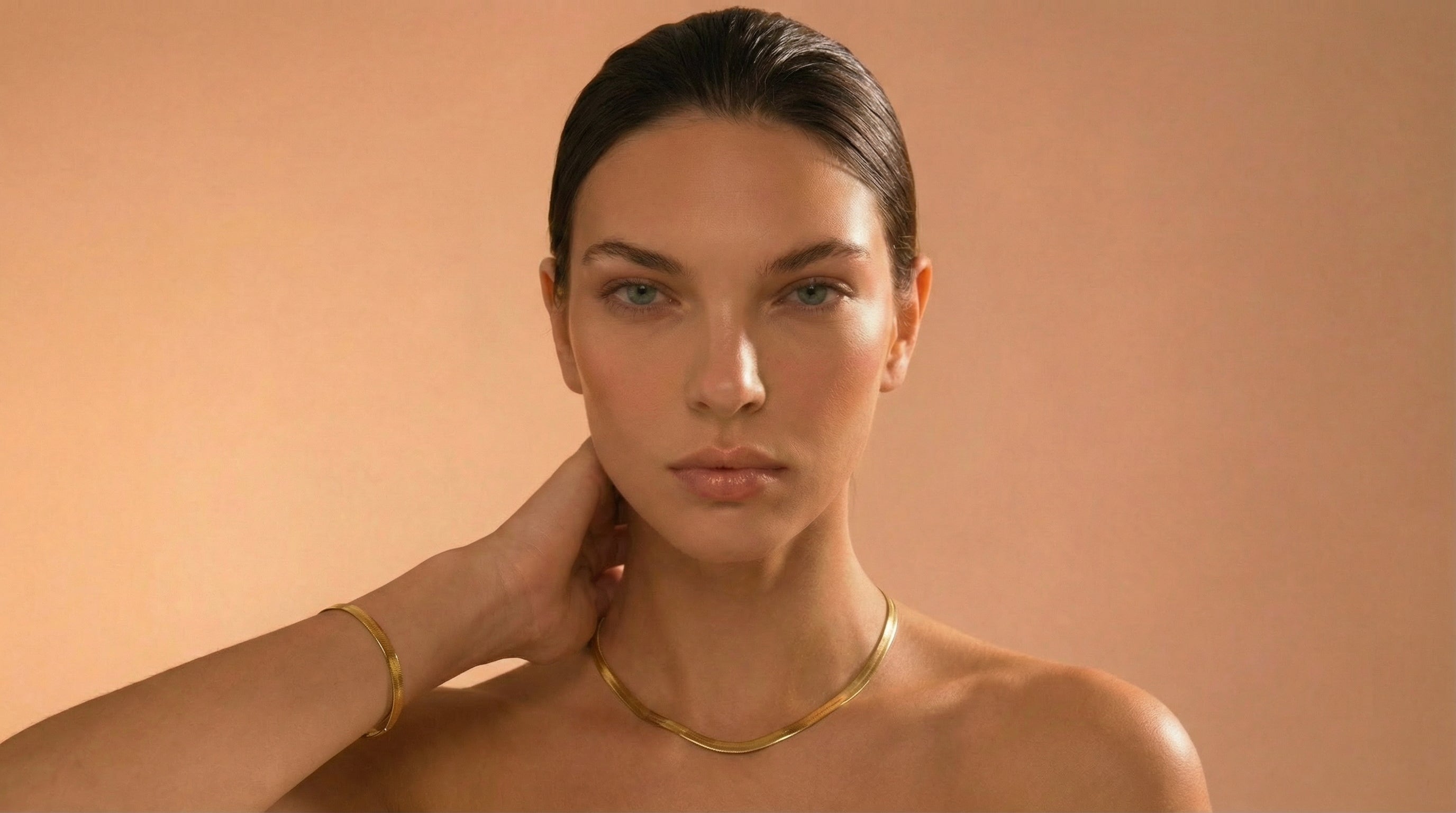 Women's Gold Necklace Set