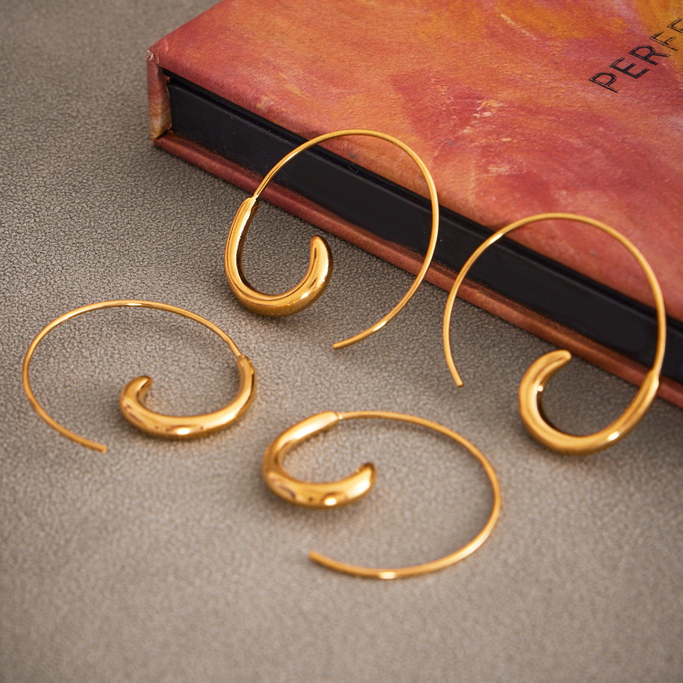 18K Gold-Plated Stainless Steel Hoop Earrings — Refined Everyday Luxury