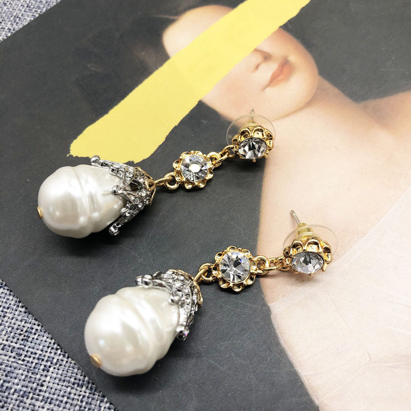 White Pearl Earring Collection – Retro & Drop Styles