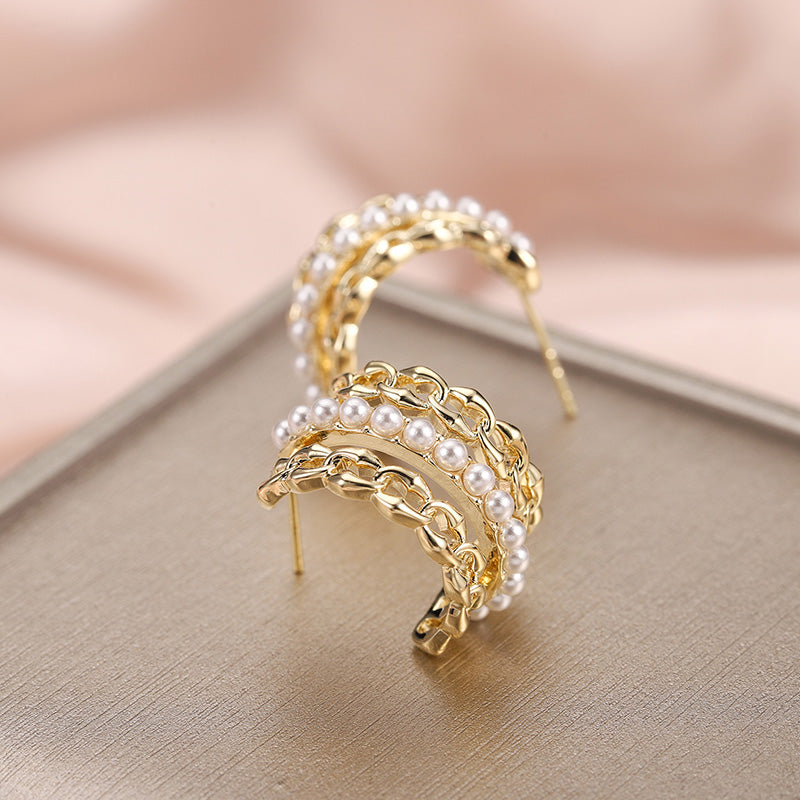 Temperament Irregular Earring – Retro European & Korean Style