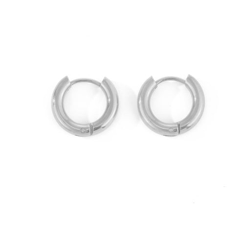 Gold-Plated Stud Earrings – Unisex Minimalist Design