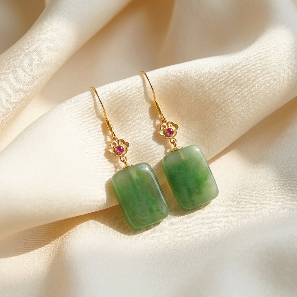 Brincos sobre seda