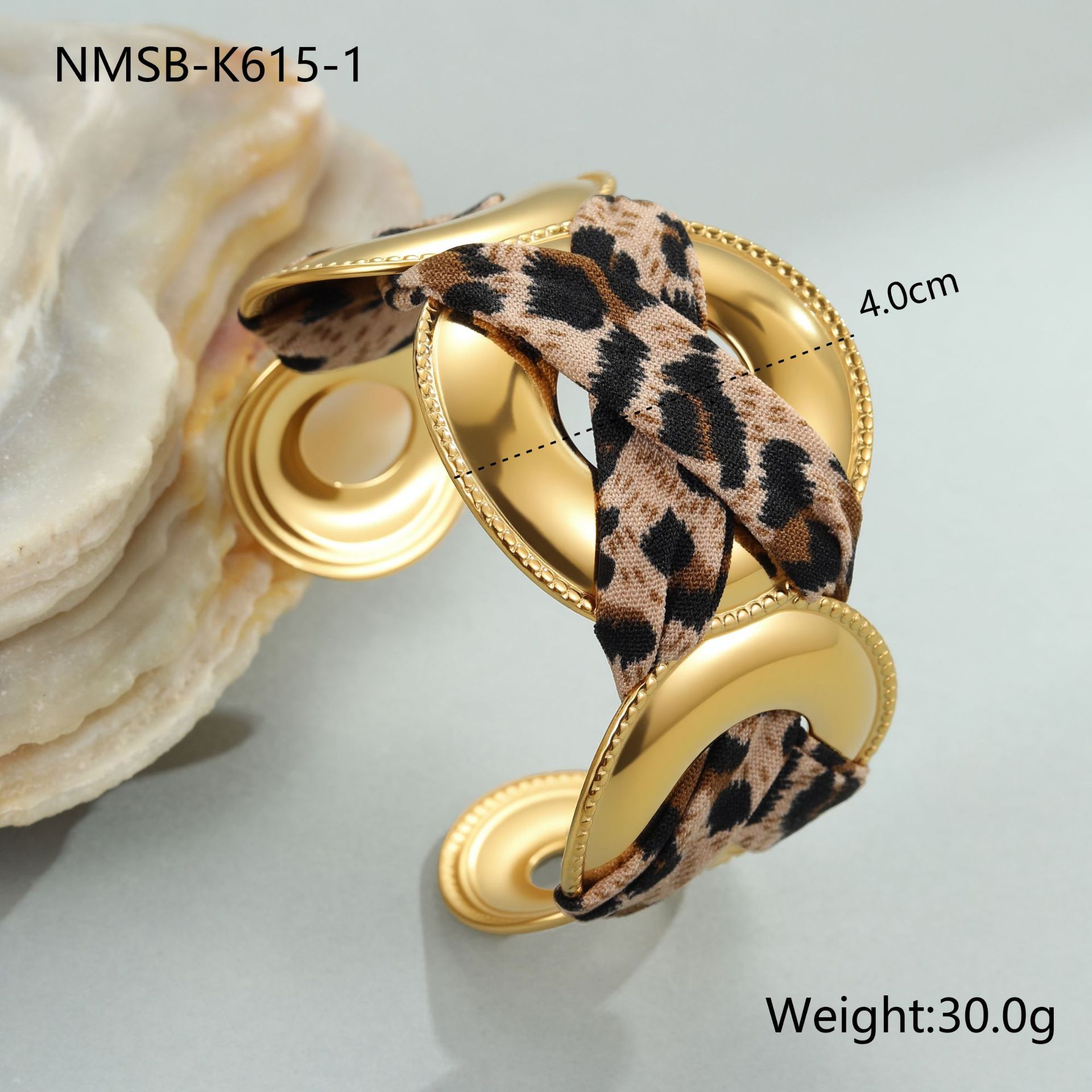 Leopard Ribbon Bracelet