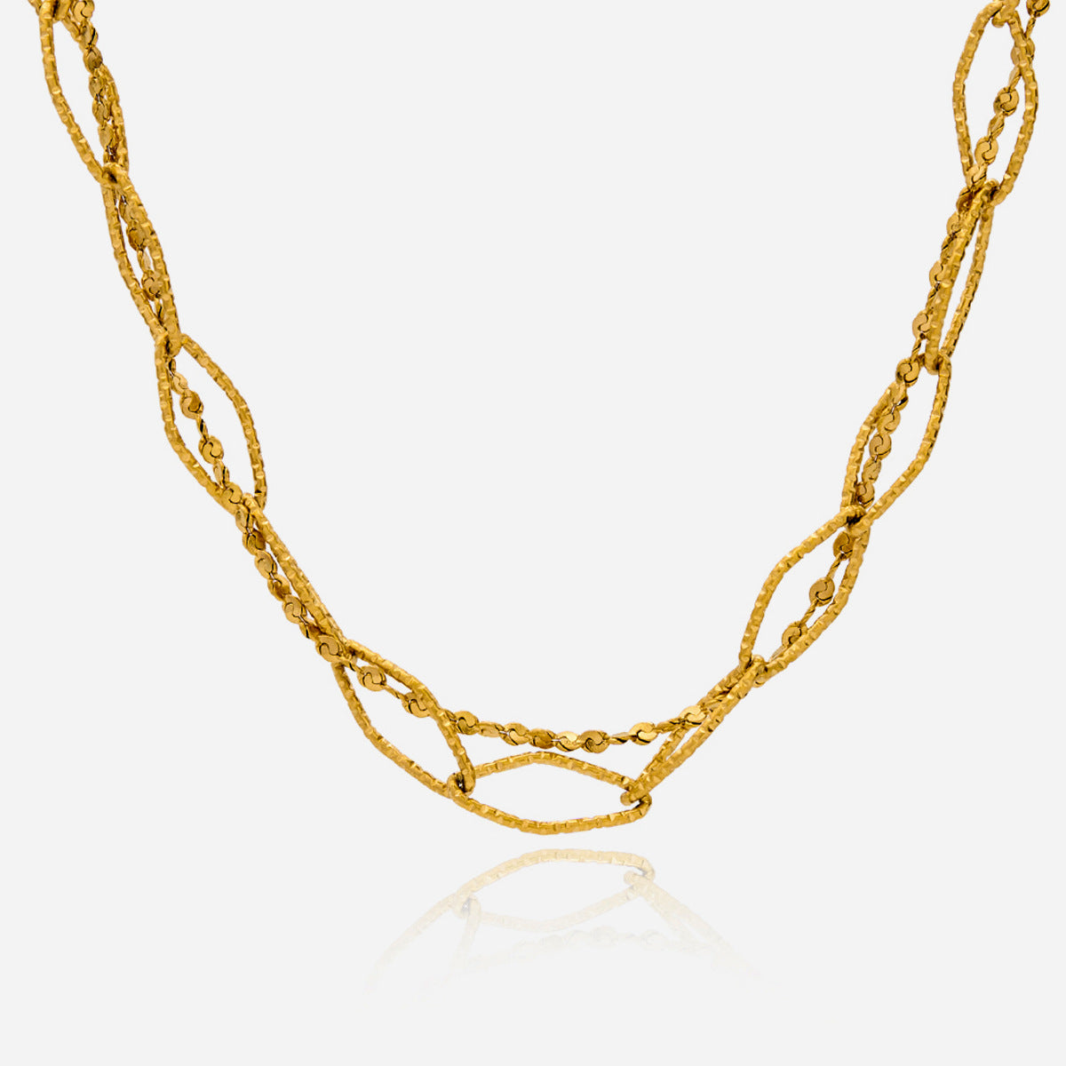 Minimalist Geometric Necklace 18K Gold Stainless Steel