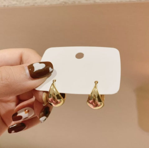 Cool Simple Stud Earrings — Gold Minimalist Set
