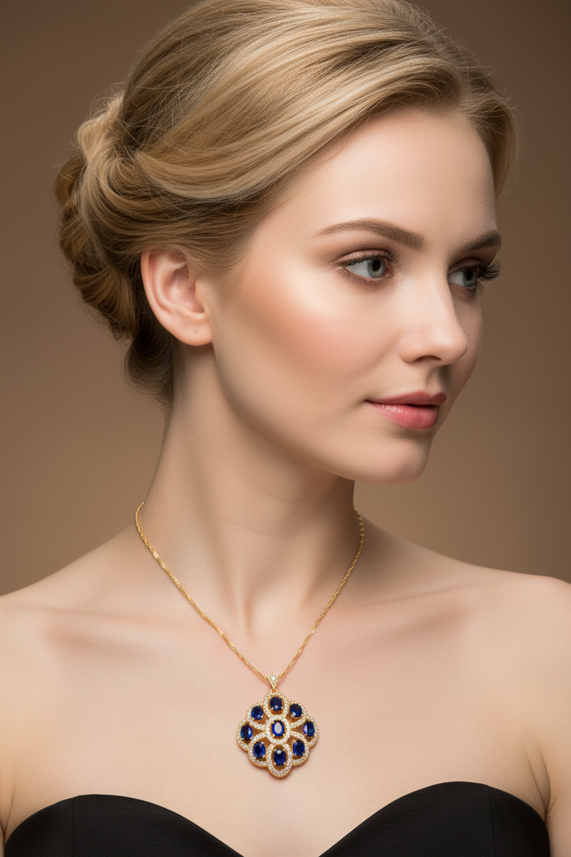 Close-up editorial colar 18K gold-plated